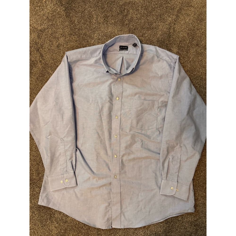 Van‎ Heusen Mens Blue Dress Shirt